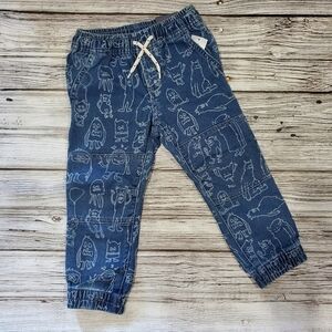 Gap Soft Denim Joggers Unisex Boys Girls Halloween Themed NWT